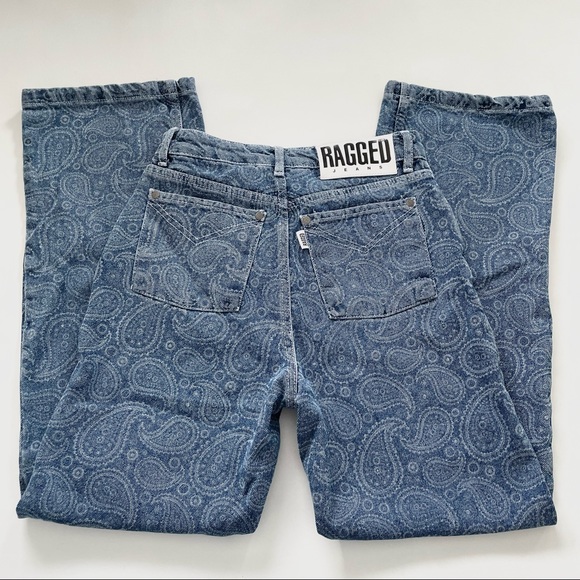 NWOT Ragged Paisley High Waisted Denim Jeans - Picture 4 of 8